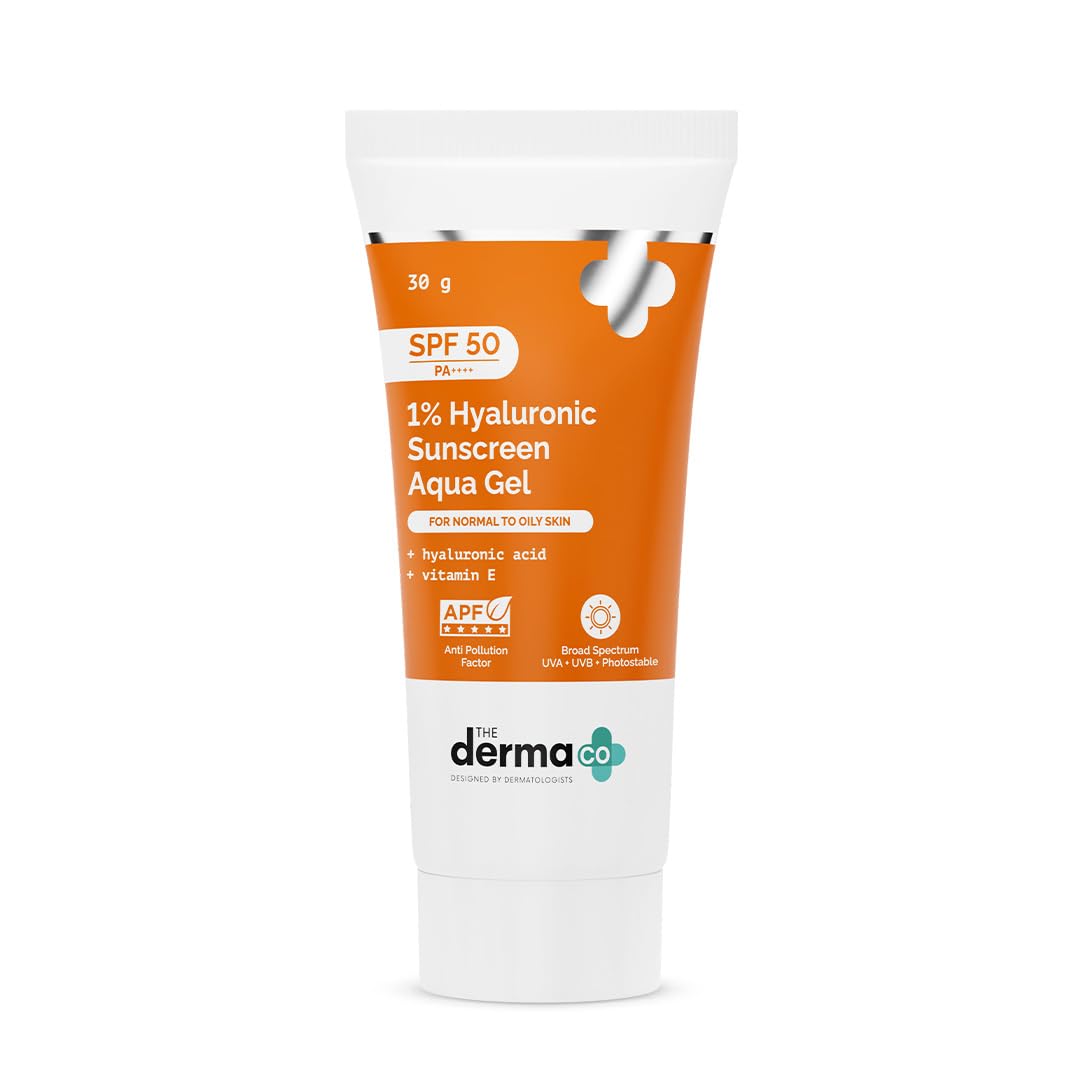 The Derma Co.1% Hyaluronic Sunscreen SPF 50 Aqua Gel, PA++++ 30g