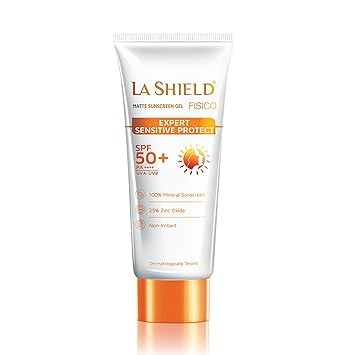 La Shield FISICO SPF 50+ & PA+++ Transparent Sunscreen Gel 50g